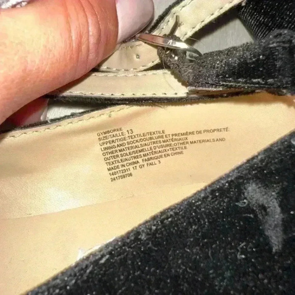 Gymboree‎ Fun and Fancy Girls Black Flat Dress Shoes Holiday toddler size 13 - Picture 7 of 7